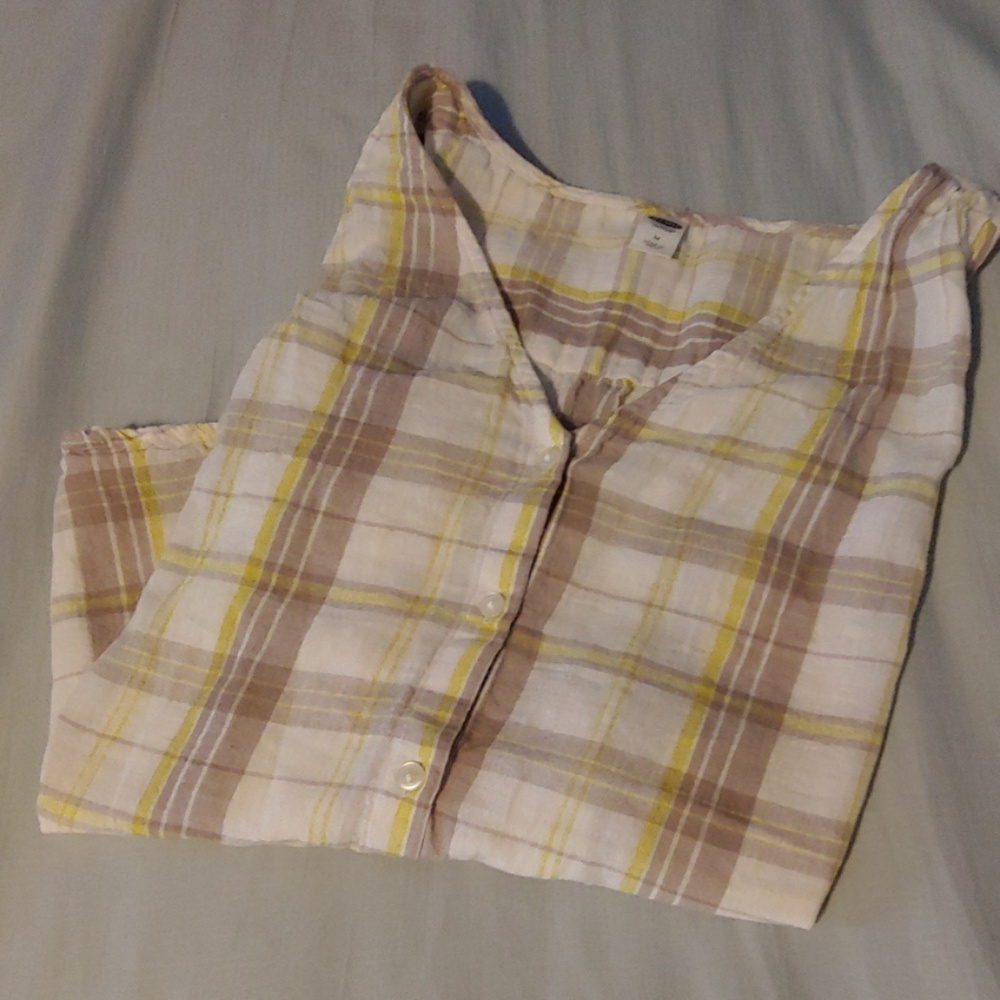 Old Navy Plaid Tank Top